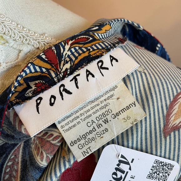 West German 2 Piece Floral Print 'Portara' Pleated Midi Skirt & Blouse Set - Picture 6 of 16